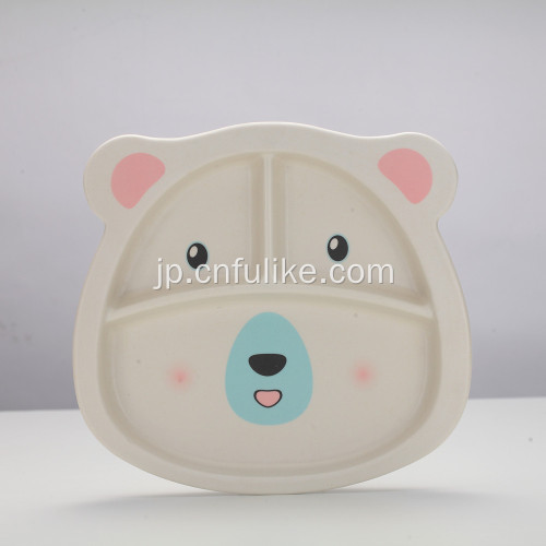 子供の竹の食器かわいい動物の食器